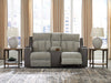 WhipLash Power Reclining Loveseat with Console - Bill's Discount Center (Bradenton, FL)