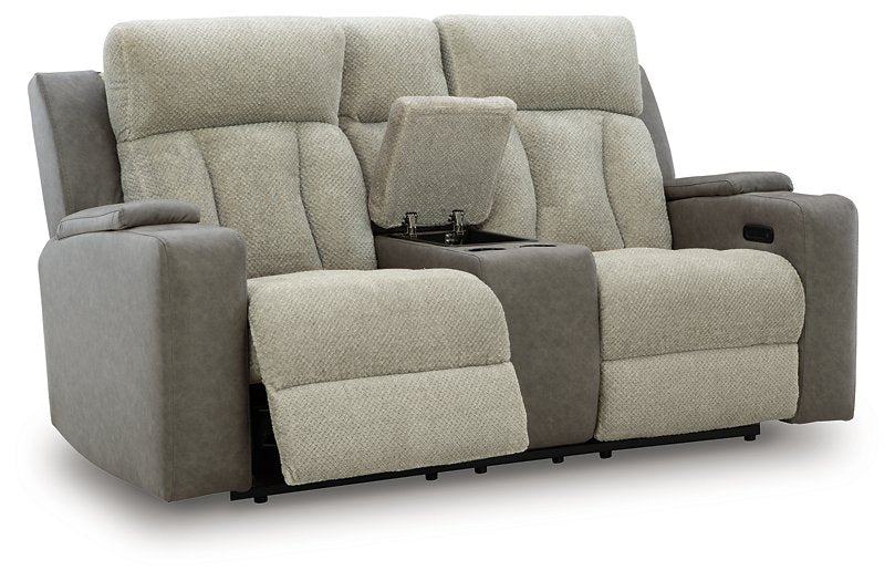 WhipLash Power Reclining Loveseat with Console - Bill's Discount Center (Bradenton, FL)