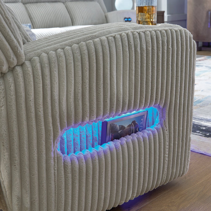 Forest Lake Power Reclining Loveseat with Console - Bill's Discount Center (Bradenton, FL)
