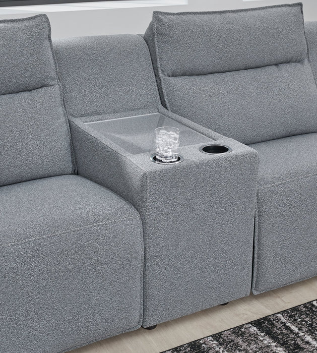 Modmax Reclining Sectional with Console - Bill's Discount Center (Bradenton, FL)