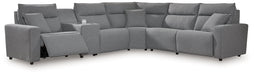 Modmax Reclining Sectional with Console - Bill's Discount Center (Bradenton, FL)
