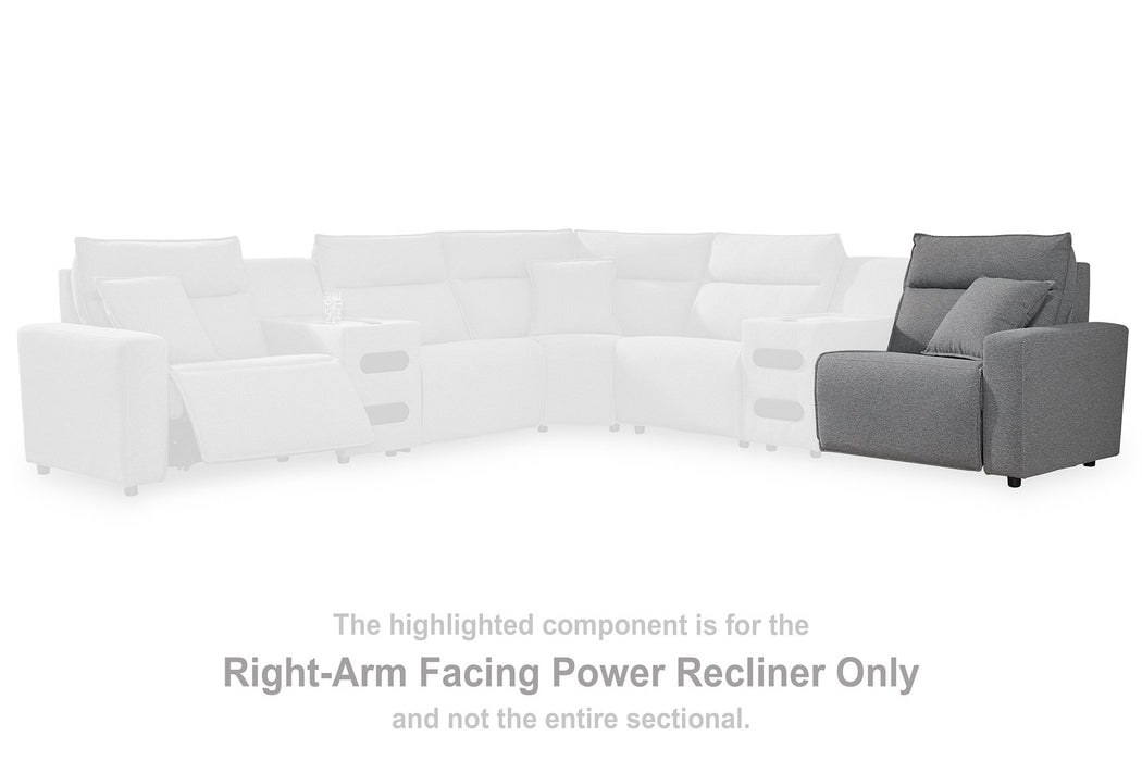 Modmax Reclining Sectional with Console - Bill's Discount Center (Bradenton, FL)