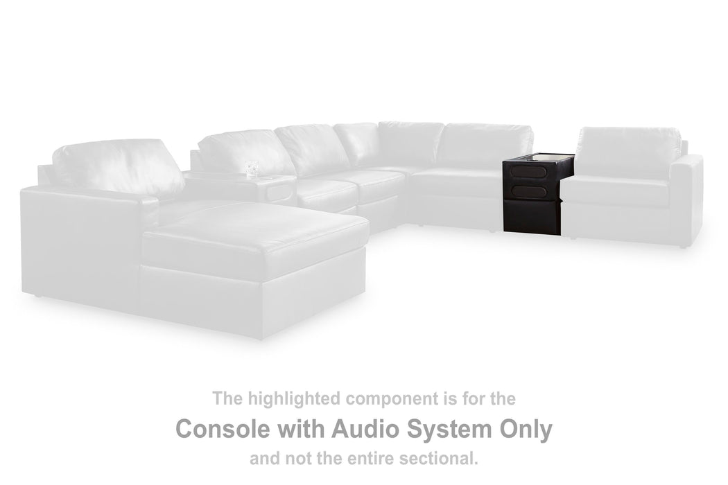 Modmax II Sectional with Chaise and Audio Consoles - Bill's Discount Center (Bradenton, FL)