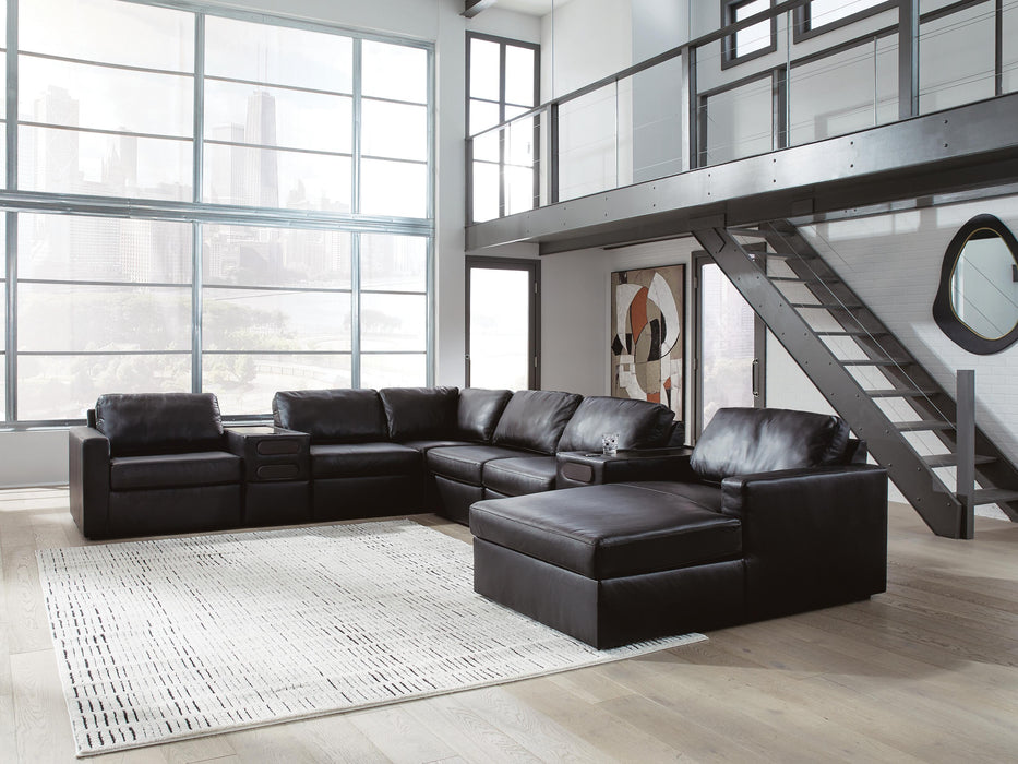 Modmax II Sectional with Chaise and Audio Consoles - Bill's Discount Center (Bradenton, FL)