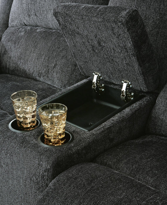 Draycoll Reclining Loveseat with Console - Bill's Discount Center (Bradenton, FL)