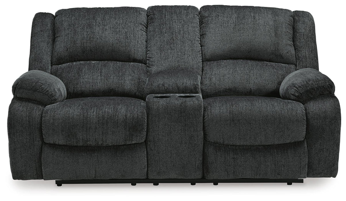 Draycoll Reclining Loveseat with Console - Bill's Discount Center (Bradenton, FL)