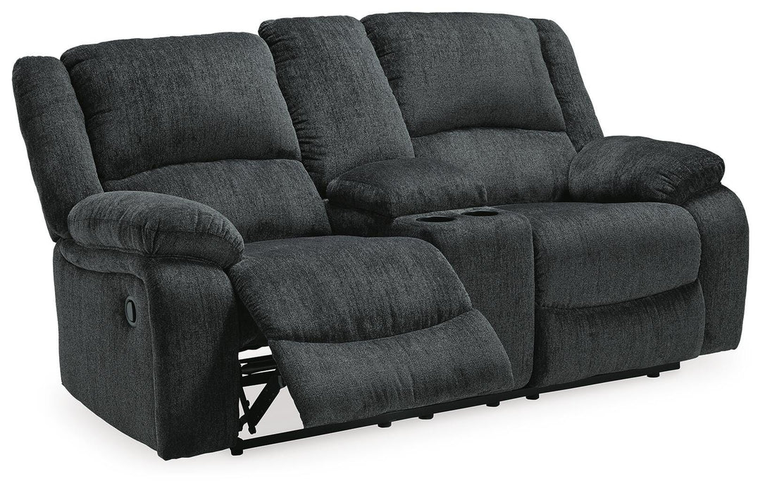 Draycoll Reclining Loveseat with Console - Bill's Discount Center (Bradenton, FL)