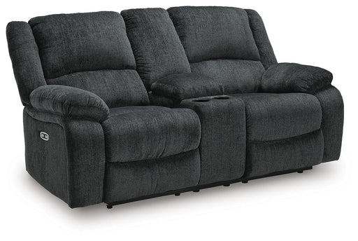 Draycoll Power Reclining Loveseat with Console - Bill's Discount Center (Bradenton, FL)