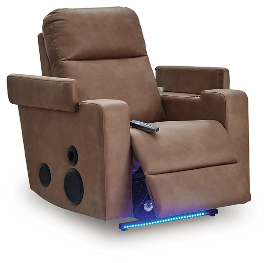 Lorrenton Power Glider Recliner with Audio System - Bill's Discount Center (Bradenton, FL)