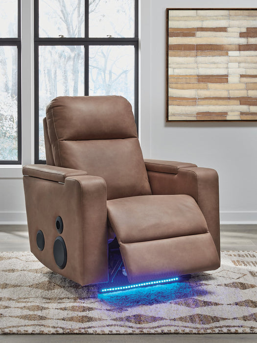 Lorrenton Power Glider Recliner with Audio System - Bill's Discount Center (Bradenton, FL)