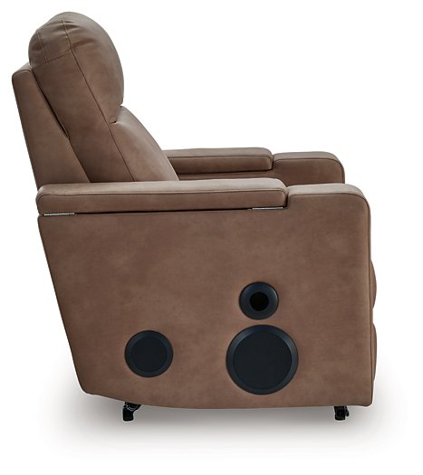 Lorrenton Power Glider Recliner with Audio System - Bill's Discount Center (Bradenton, FL)