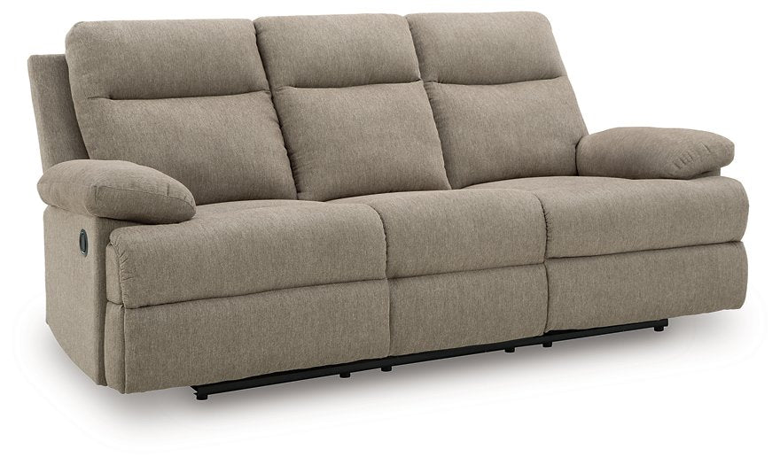 Side-Swipe Reclining Sofa with Drop Down Table - Bill's Discount Center (Bradenton, FL)