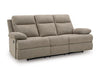 Side-Swipe Reclining Sofa with Drop Down Table - Bill's Discount Center (Bradenton, FL)