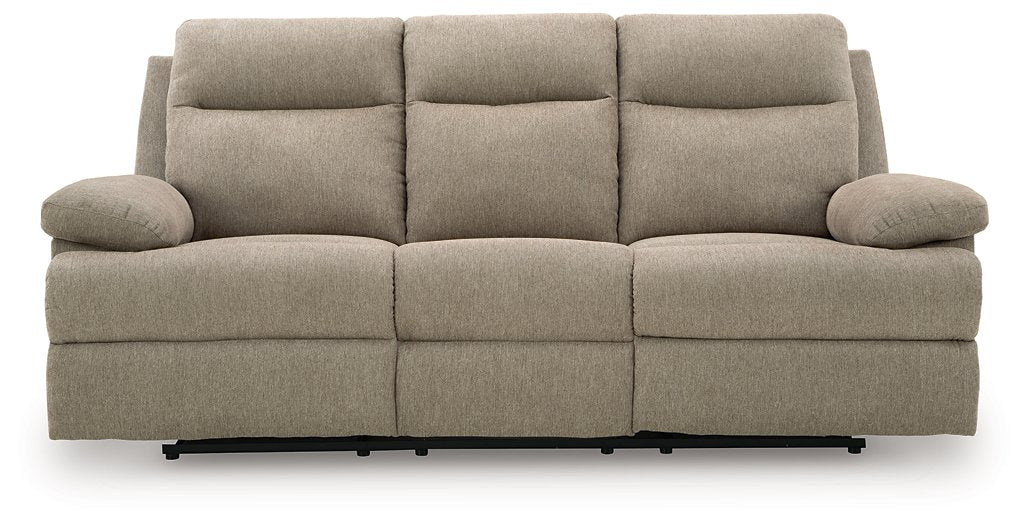 Side-Swipe Reclining Sofa with Drop Down Table - Bill's Discount Center (Bradenton, FL)