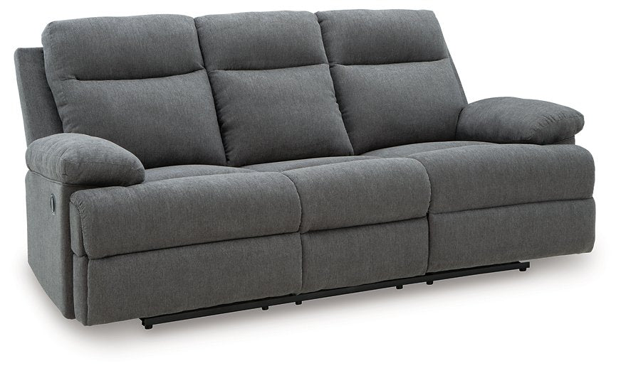 Side-Swipe Reclining Sofa with Drop Down Table - Bill's Discount Center (Bradenton, FL)