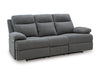 Side-Swipe Reclining Sofa with Drop Down Table - Bill's Discount Center (Bradenton, FL)