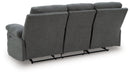 Side-Swipe Reclining Sofa with Drop Down Table - Bill's Discount Center (Bradenton, FL)