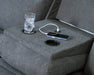 Side-Swipe Reclining Sofa with Drop Down Table - Bill's Discount Center (Bradenton, FL)