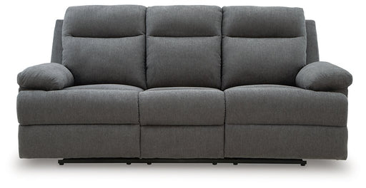 Side-Swipe Reclining Sofa with Drop Down Table - Bill's Discount Center (Bradenton, FL)