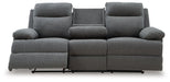 Side-Swipe Reclining Sofa with Drop Down Table - Bill's Discount Center (Bradenton, FL)