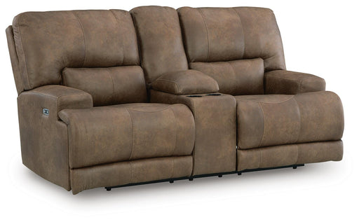 Beckley Place Power Reclining Loveseat with Console - Bill's Discount Center (Bradenton, FL)