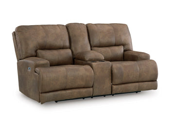 Beckley Place Power Reclining Loveseat with Console - Bill's Discount Center (Bradenton, FL)