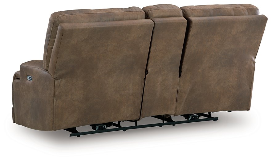 Beckley Place Power Reclining Loveseat with Console - Bill's Discount Center (Bradenton, FL)