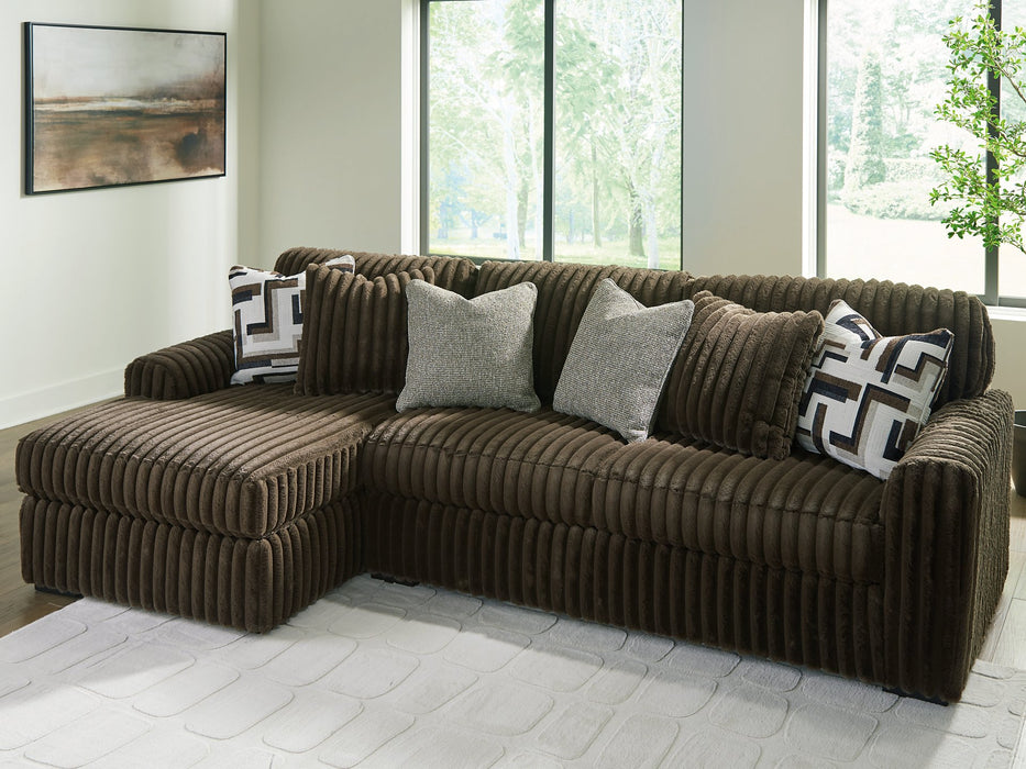 Midnight-Madness Sectional Sofa with Chaise - Bill's Discount Center (Bradenton, FL)