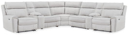 Social Pointe Reclining Sectional with Storage Consoles - Bill's Discount Center (Bradenton, FL)