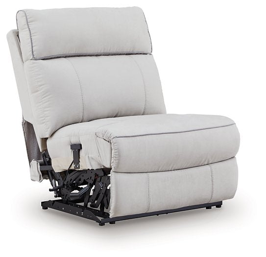 Social Pointe Reclining Sectional with Storage Console - Bill's Discount Center (Bradenton, FL)
