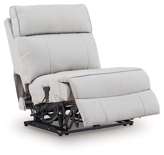 Social Pointe Reclining Sectional with Storage Console - Bill's Discount Center (Bradenton, FL)