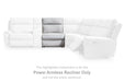 Social Pointe Reclining Sectional with Storage Console - Bill's Discount Center (Bradenton, FL)