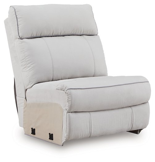Social Pointe Reclining Sectional with Storage Console - Bill's Discount Center (Bradenton, FL)