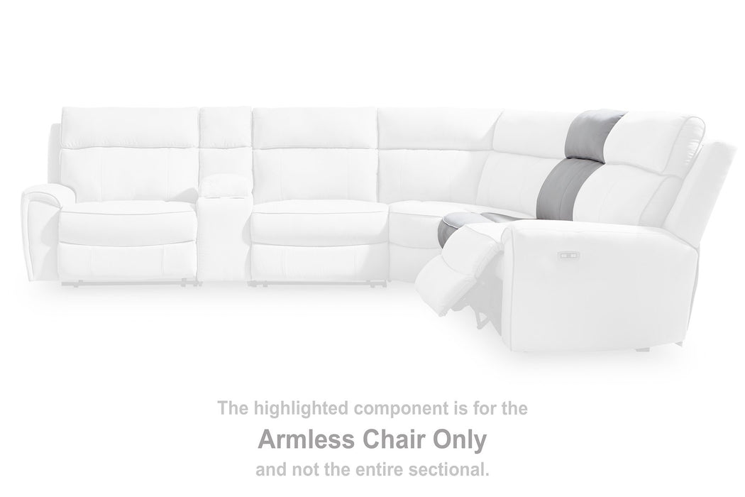 Social Pointe Reclining Sectional with Storage Console - Bill's Discount Center (Bradenton, FL)