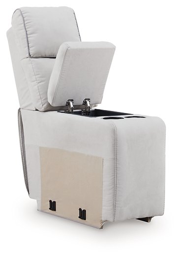 Social Pointe Reclining Sectional with Storage Console - Bill's Discount Center (Bradenton, FL)