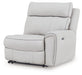 Social Pointe Reclining Sectional with Storage Console - Bill's Discount Center (Bradenton, FL)