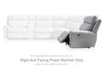 Social Pointe Reclining Sectional with Storage Console - Bill's Discount Center (Bradenton, FL)
