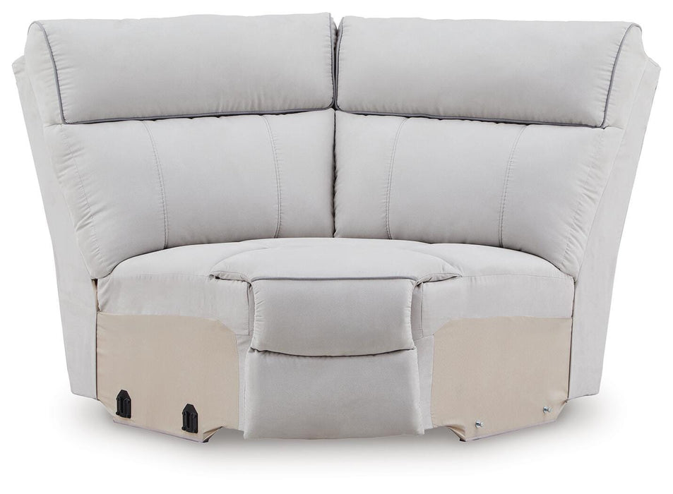 Social Pointe Reclining Sectional with Storage Consoles - Bill's Discount Center (Bradenton, FL)