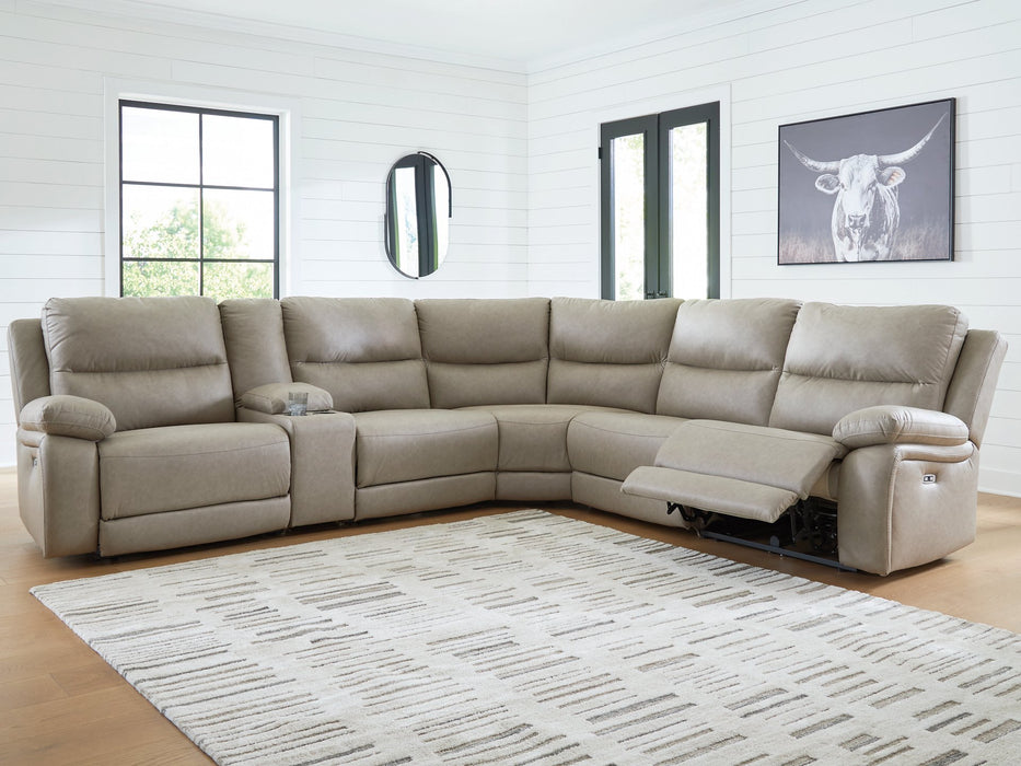 Narwhal Place Reclining Sectional with Storage Console - Bill's Discount Center (Bradenton, FL)