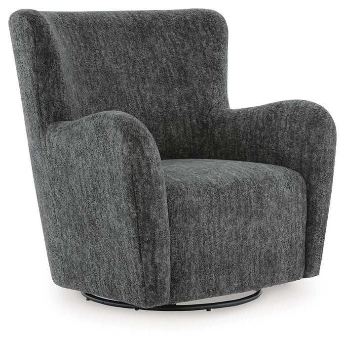 Rowenburg Swivel Glider Accent Chair - Bill's Discount Center (Bradenton, FL)