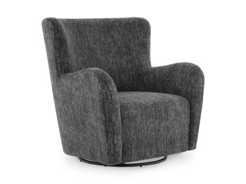 Rowenburg Swivel Glider Accent Chair - Bill's Discount Center (Bradenton, FL)