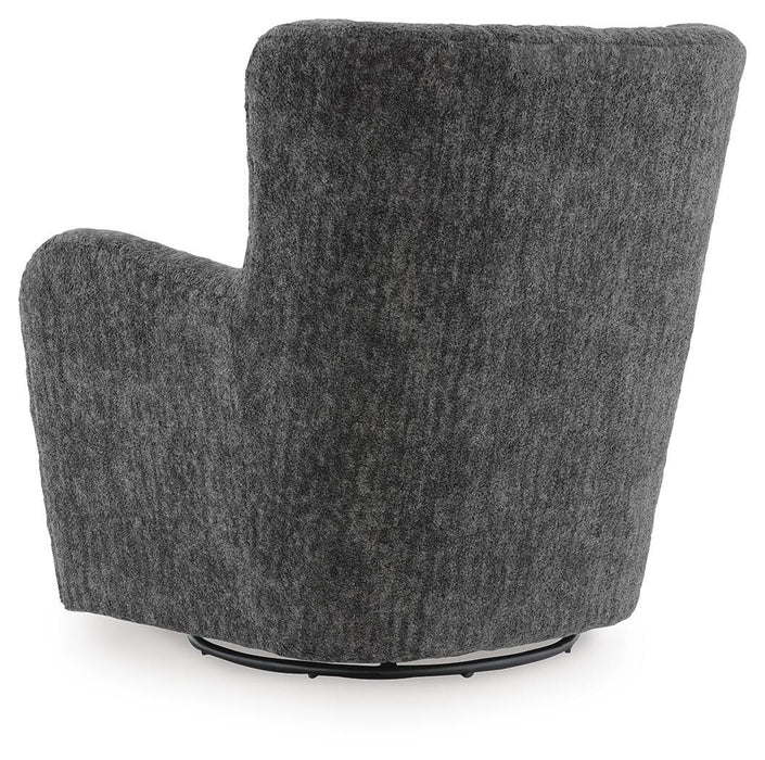 Rowenburg Swivel Glider Accent Chair - Bill's Discount Center (Bradenton, FL)