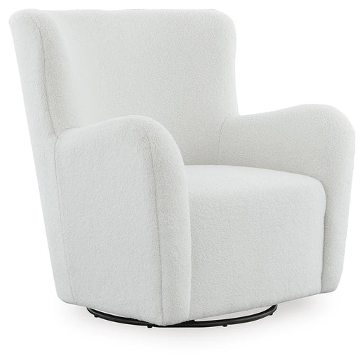 Rowenburg Swivel Glider Accent Chair - Bill's Discount Center (Bradenton, FL)