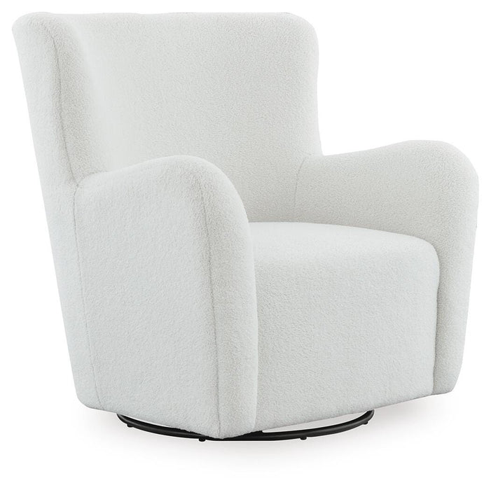 Rowenburg Swivel Glider Accent Chair - Bill's Discount Center (Bradenton, FL)