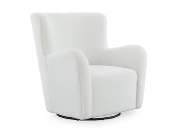 Rowenburg Swivel Glider Accent Chair - Bill's Discount Center (Bradenton, FL)