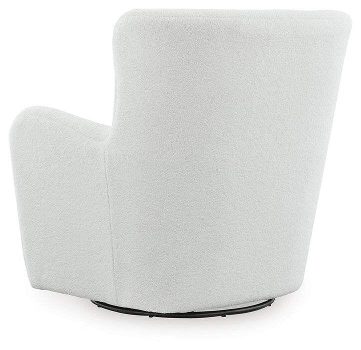 Rowenburg Swivel Glider Accent Chair - Bill's Discount Center (Bradenton, FL)
