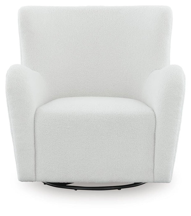 Rowenburg Swivel Glider Accent Chair - Bill's Discount Center (Bradenton, FL)
