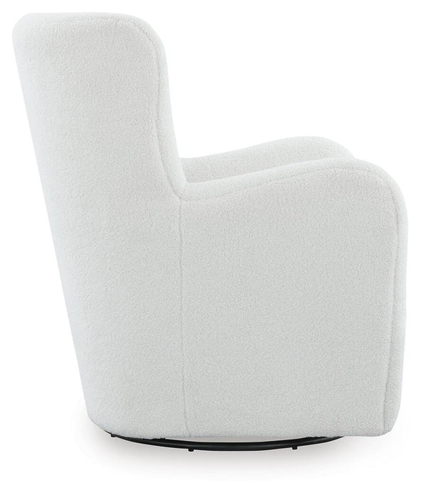 Rowenburg Swivel Glider Accent Chair - Bill's Discount Center (Bradenton, FL)