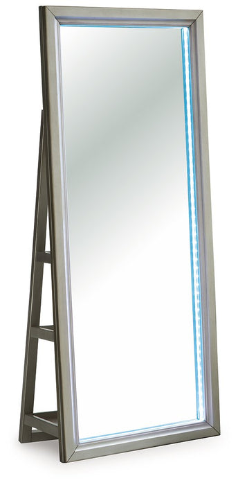 Evesen Floor Standing Mirror/Storage - Bill's Discount Center (Bradenton, FL)