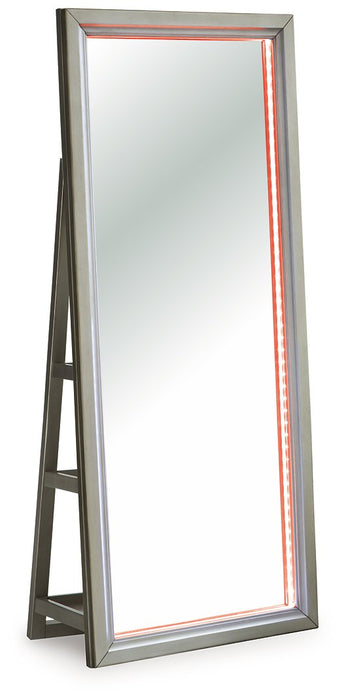 Evesen Floor Standing Mirror/Storage - Bill's Discount Center (Bradenton, FL)